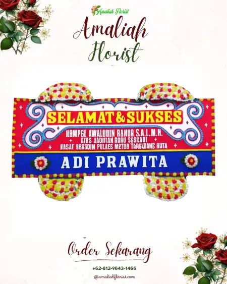 Papan Bunga Ucapan Selamat Kendangsari